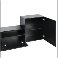 Latitude Run® ON-TREND High Gloss TV Stand with Ample Storage Space, Media Console for TVs Up to 78"