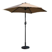 Arlmont & Co. Hoguet 90 Hexagonal Market Polyester Patio Umbrella