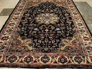 Excellent Hot Brownie Choco Medallion Rectangle Area Rug Wool Silk Hand Knotted Carpet (6 X 4)' Canada Preview
