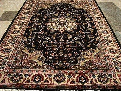 Excellent Hot Brownie Choco Medallion Rectangle Area Rug Wool Silk Hand Knotted Carpet (6 X 4)' in Rugs, Carpets & Runners