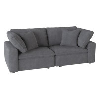 Latitude Run® Round Arm Loveseat with Reversible Cushions