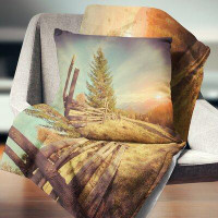 Made in Canada - East Urban Home Autumn in Mountains Landscape Photo Pillow