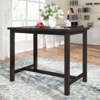 Red Barrel Studio Rustic Wooden Counter Height Dining Table