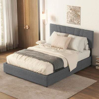 Latitude Run® Full Upholstered Platform Bed