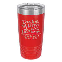 Susquehanna Glass Deck The Halls Red Insulated Tumbler & Lid