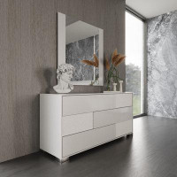 Latitude Run® Arago White High Gloss Dresser
