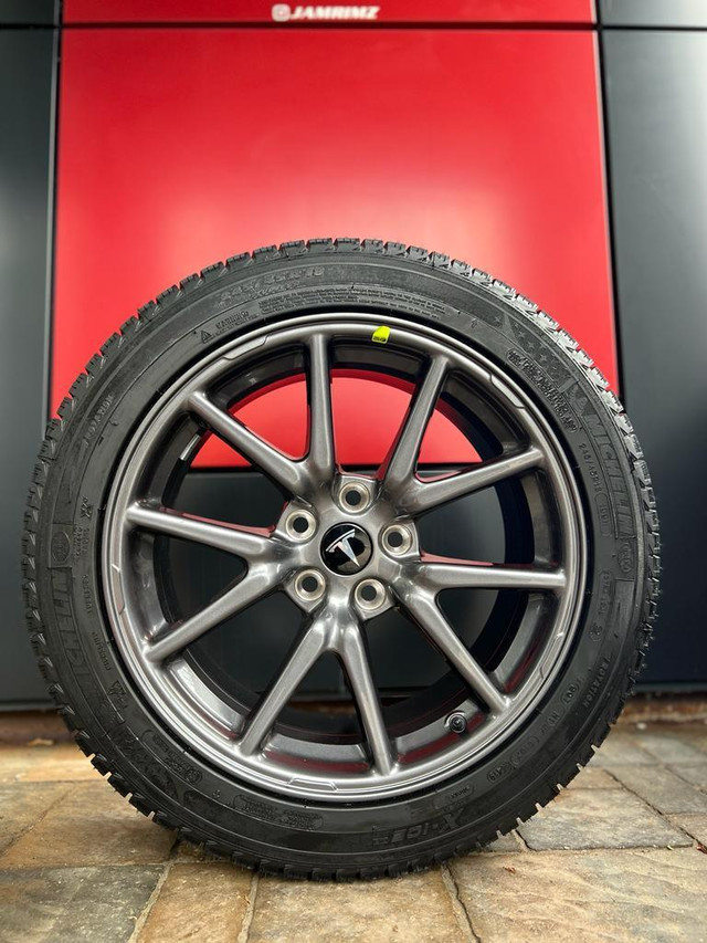 $1650(Tax-in)- Brand NEW 18TESLA Model 3 style rims (5x114) + 235/50/R18 Michelin X-Ice 3 in Tires & Rims in Toronto (GTA) - Image 2