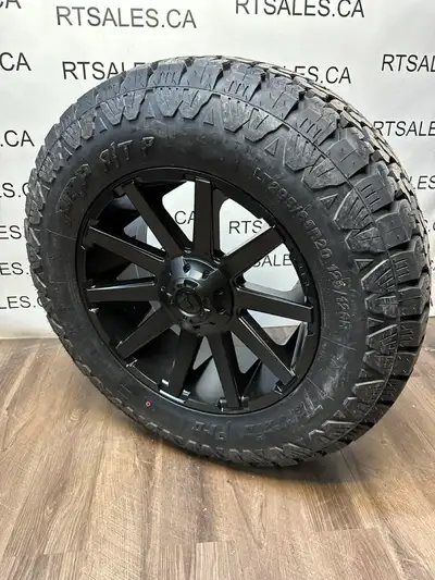 295/65/20 Amp tires &amp; Fuel rims 8x180 GMC Chevy 2500 3500. - CANADA WIDE SHIPPING