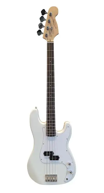 On Sale! Bass Guitar for Beginners Regular Size White SPS514 Free shipping