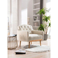 Mercer41 Accent Chair, leisure single sofa with Rose Golden feet