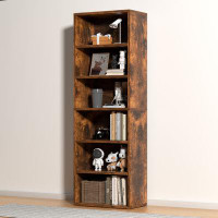 Ebern Designs Livingon 71.4"Hx21.8"W 6-Tier Standard Bookcase