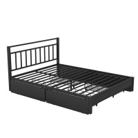 Latitude Run® Queen Size Storage Platform Bed With 4 Drawers