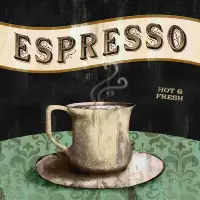 Trinx «Hot and Fresh Espresso 2», impression sur toile tendue