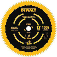 DEWALT DW72100PT 12-Inch 100T Ultra-Smooth Crosscutting Saw Blade neuveeeee