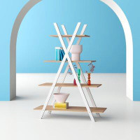 Ebern Designs Ingifast 42.9'' H x 31.5'' W Ladder Bookcase