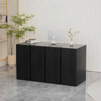 Latitude Run® Simple modern company reception desk