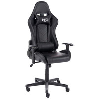 Naz Pro Series Ergonomic High-Back Faux Leather Gaming Chair - Black