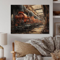 Williston Forge Power Plants Powerful Energies III - Architecture Print On Natural Pine Wood