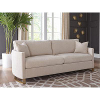 Hokku Designs Corliss Upholstered Arched Arms Sofa Beige