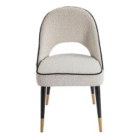 Liang & Eimil Yves King Louis Back Side Chair in Boucle Sand