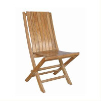 Anderson Teak Andrew Folding Patio Dining Chair with Cushion