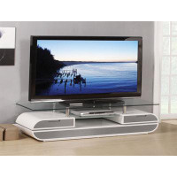 Sybertruck Lainey TV Stand In White & Gray-16" H x 63" W x 20" D
