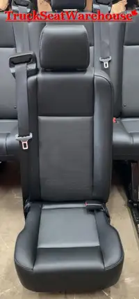 Ford Transit Passenger Van 2020 Universal Fit BLACK VINYL Single Seat Quick Release Removeable Cargo Camper Work VANLIFE