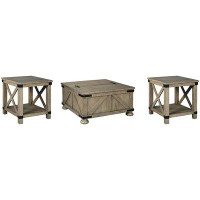Gracie Oaks Eternity Coffee Table With 2 End Tables