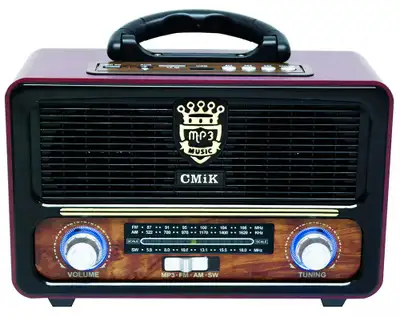 Cmik Mk-111bt 3 Band Dsp Retro Radio