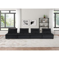 Home Decor Velvet Sectional Modular Sofa1