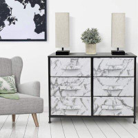 Sorbus Sorbus Dresser W/ 6 Drawers - Furniture Storage Chest Tower Unit For Bedroom, Office - Steel Frame, Wood Top, Fab