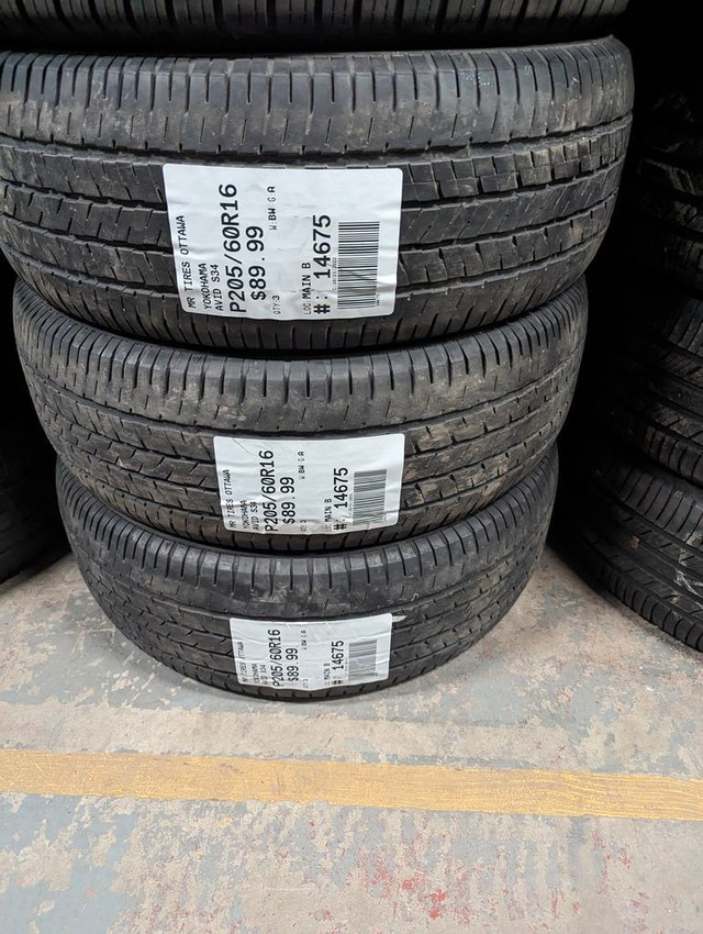 P205/60R16  205/60/16  YOKOHAMA AVID S34 ( all season summer tires ) TAG # 14675 in Tires & Rims in Ottawa