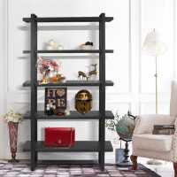 Hokku Designs 5-Layer Metal Shelf-Bookshelf- 5-Tire Storage Shelf -Bookcase