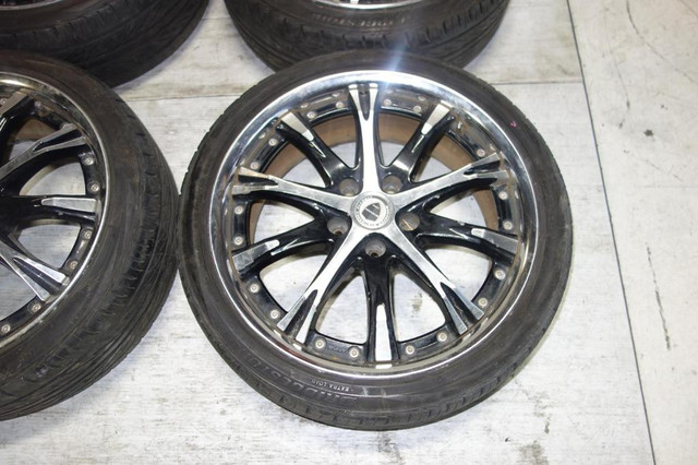 JDM Work Schwert Rims Wheel Tires 5x114.3 18x7.5 + 47Offset Mags Japan in Tires & Rims - Image 3