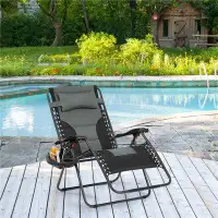 Arlmont & Co. 29in Padded Outdoor Zero Gravity Chair