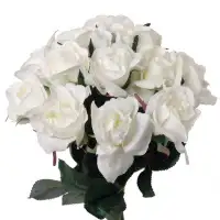 Primrue Refined 8.5" White Planter's Rose Pick - Ideal For Elegant Floral Designs And Crafts