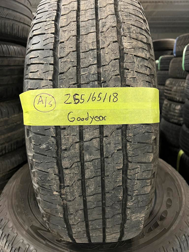 265 65 18 4 Goodyear Wrangler Used A/S Tires With 75% Tread Left in Tires & Rims in Mississauga / Peel Region