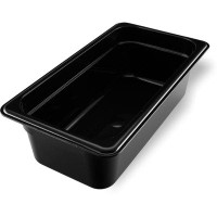 Carlisle Food Service Products StorPlus High Heat Food Pan 1/3 Size, 4" Deep - Black