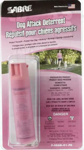 PREVENT DOG AND COYOTE ATTACKS WITH DOG REPELLENT SPRAY -- Pink container for your girl friend! in Fishing, Camping & Outdoors