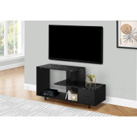 Latitude Run® Tv Stand 1 Storage Drawer Medium Brown Reclaimed Wood Look