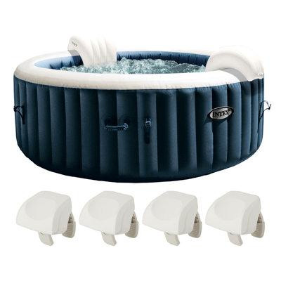 Intex Intex Purespa Plus Portable Inflatable Spa and Cushioned Pillow, White (4 Pack) in Hot Tubs & Pools