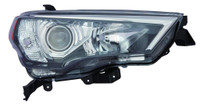 Head Lamp Passenger Side Toyota 4Runner 2014-2021 Halogen With Chrome Trim/Black Bezel Capa , To2519150C