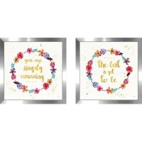 Made in Canada - Isabelle & Max™ Simply Amazing I - 2 Piece Picture Frame Textual Art Print Set