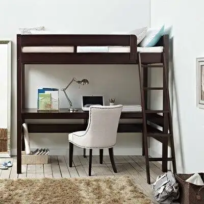 Isabelle & Max™ Everiz Twin Solid Wood Loft Bed with Built-in-Desk by Isabelle & Max™