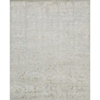 Loloi Rugs Cyrus Floral Hand-Knotted Pewter Area Rug