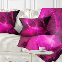 Made in Canada - The Twillery Co. Abstract Magenta Fractal Desktop Lumbar Pillow