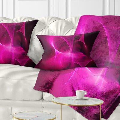 Made in Canada - The Twillery Co. Abstract Magenta Fractal Desktop Lumbar Pillow in Desks