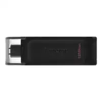 128GB Kingston DataTraveler 70 USB-C (USB 3.2) Flash Drive - Black