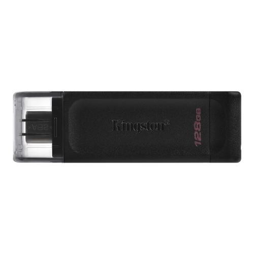 128GB Kingston DataTraveler 70 USB-C (USB 3.2) Flash Drive - Black in Flash Memory & USB Sticks