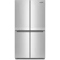 KitchenAid 36-inch, 19.4 cu. ft. Counter-Depth 4-Door Refrigerator with PrintShield™ Finish KRQC506MPSSP - Main > Kitche
